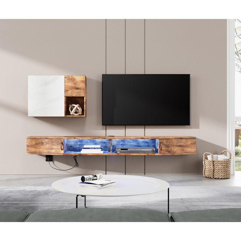 Ivy Bronx Aion Floating TV Stand for TVs up to 85" | Wayfair